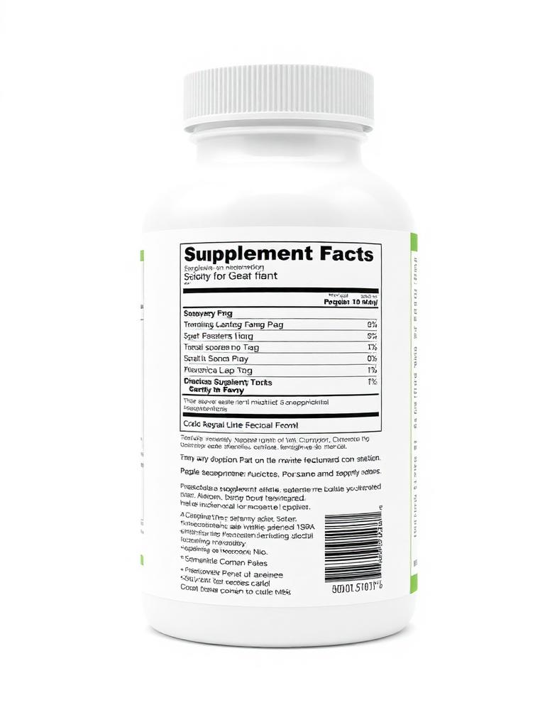 Supplement back label
